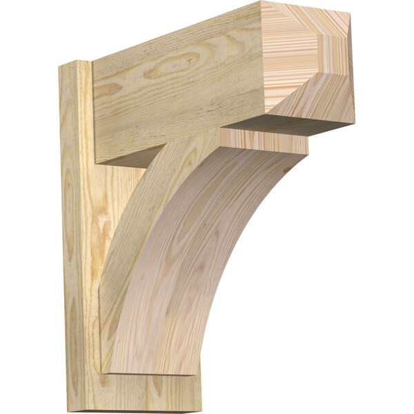 Ekena Millwork Thorton Rough Sawn Craftsman Outlooker, Douglas Fir, 8"W x 20"D x 20"H OUT08X20X20THR04RDF - main